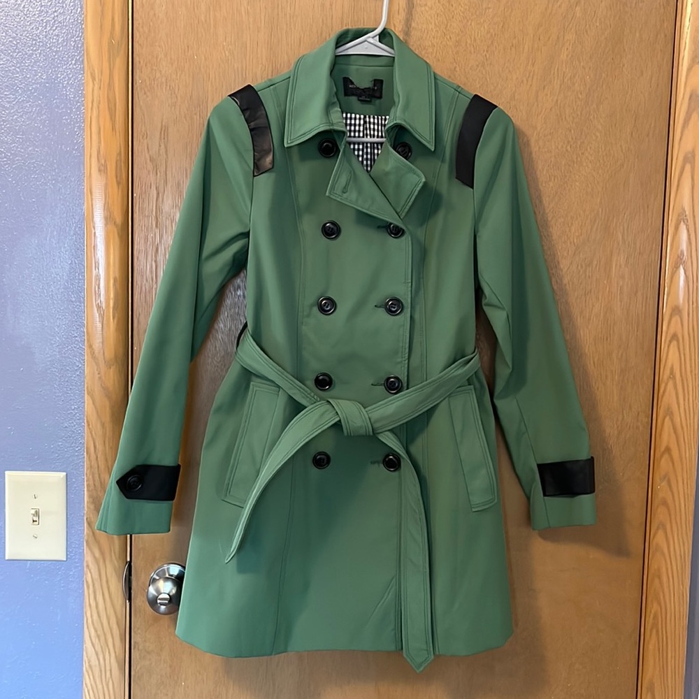 Everglade Green Rebecca Minkoff Trench Coat - Size 2